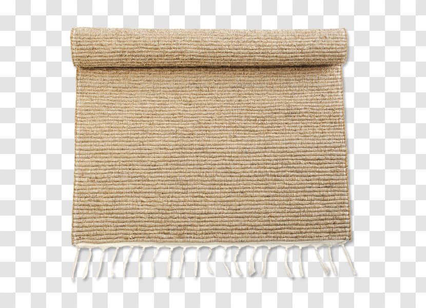 Khaki Wool Rectangle - Placemat - Vetiver Transparent PNG