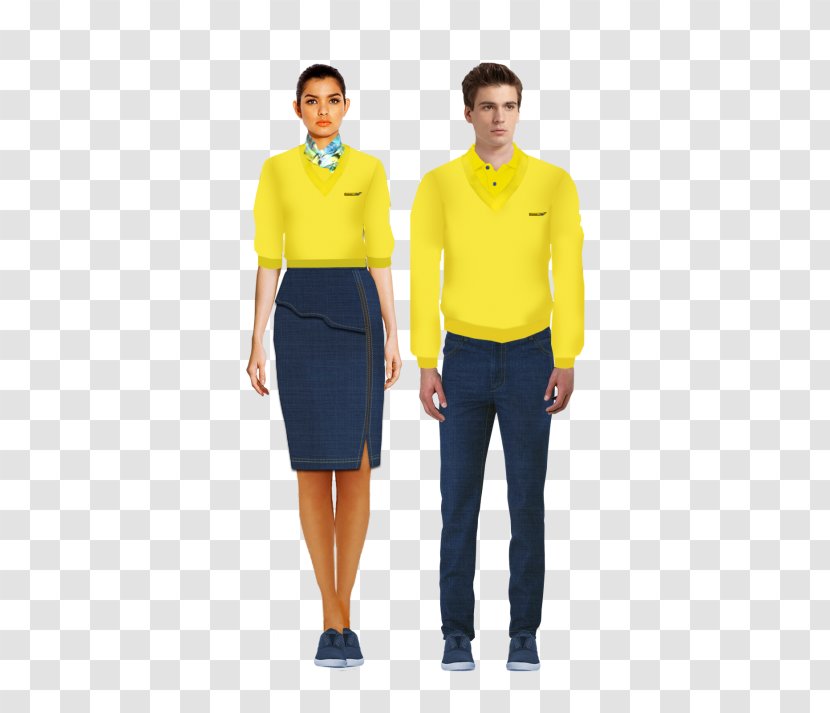 T-shirt Sleeve Uniform Clothing Collar - Flight Stewardess Transparent PNG