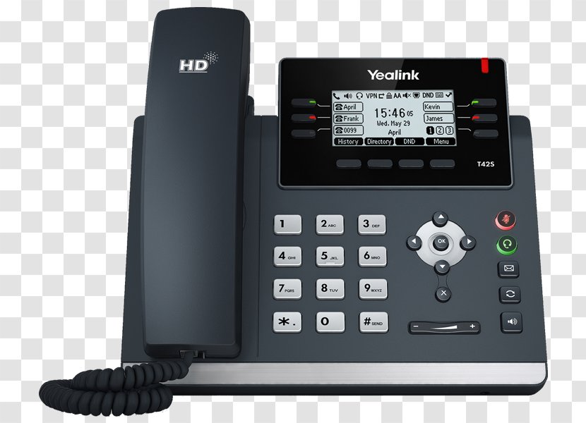 Yealink SIP-T41S VoIP Phone Session Initiation Protocol Voice Over IP Telephone - Sip Transparent PNG