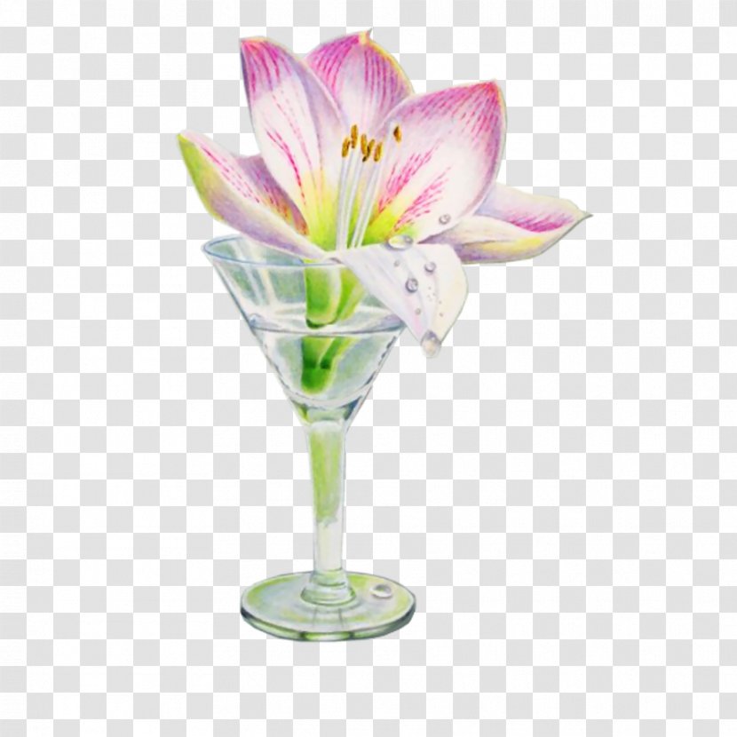 Floral Design Flower Vase Floristry Petal - Glass - Cocktail Of Pink Flowers Transparent PNG