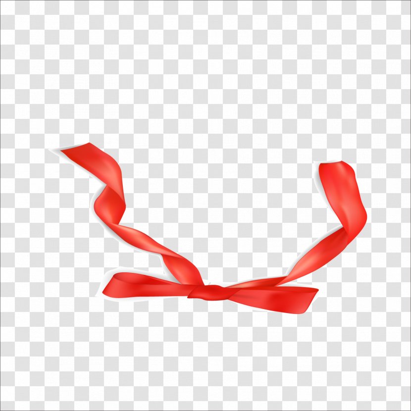 Ribbon Sateen - Red Transparent PNG