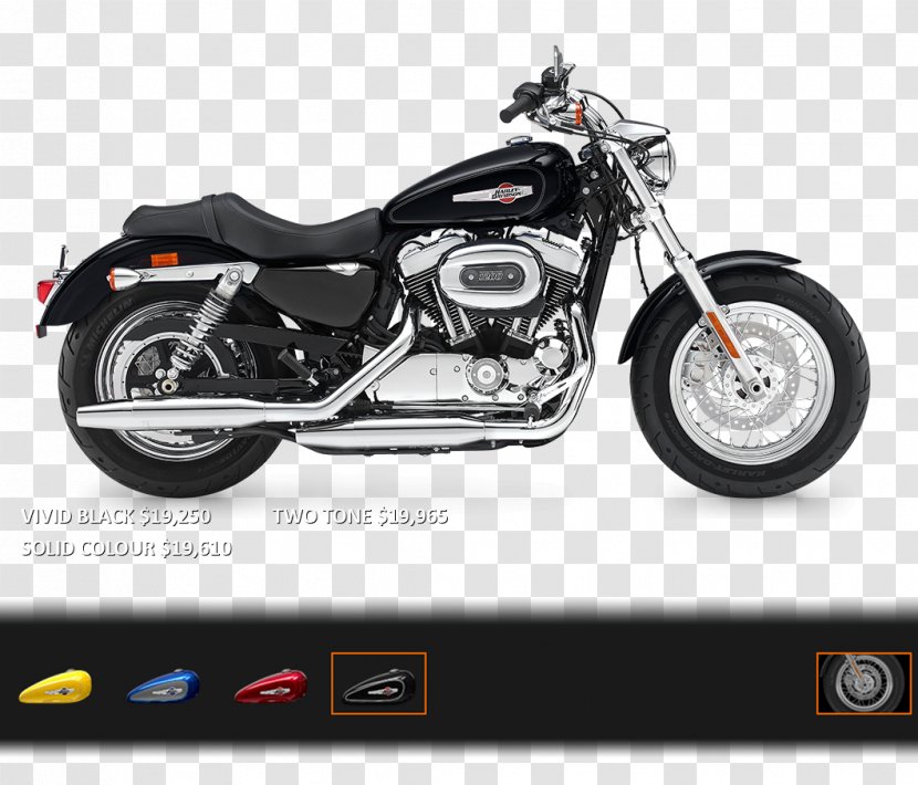 Harley-Davidson Sportster Custom Motorcycle Suspension - Automotive Exterior Transparent PNG