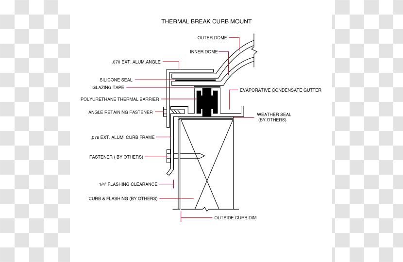 Line Angle Diagram - Thermal Break Transparent PNG