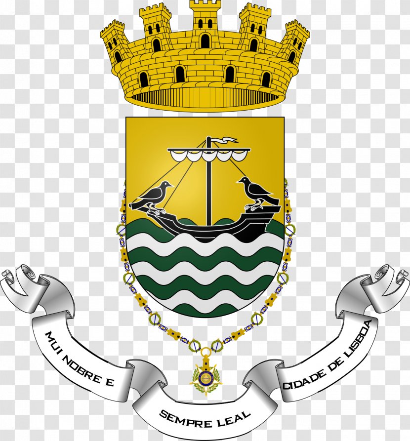 Lisbon Coat Of Arms Royalty-free - Portugal - Lisboa Transparent PNG