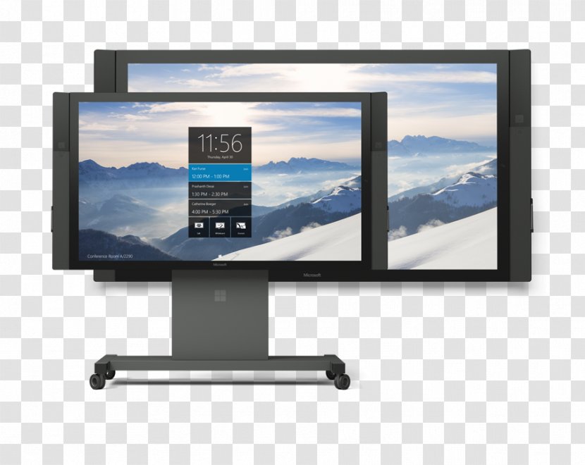 Surface Hub Microsoft Collaboration Touchscreen - Skype For Business - Price Transparent PNG