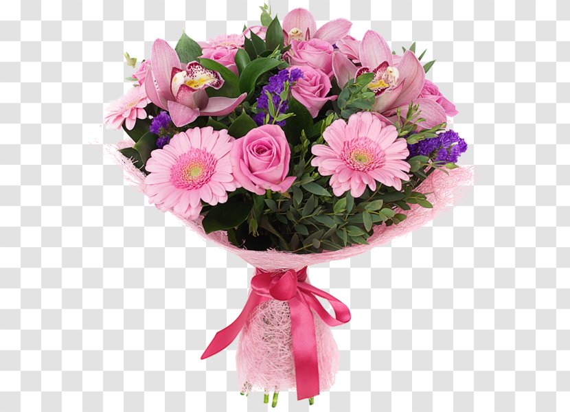 Flower Bouquet Garden Roses Свадебный букет Wedding - Magenta - Of Orchids Transparent PNG