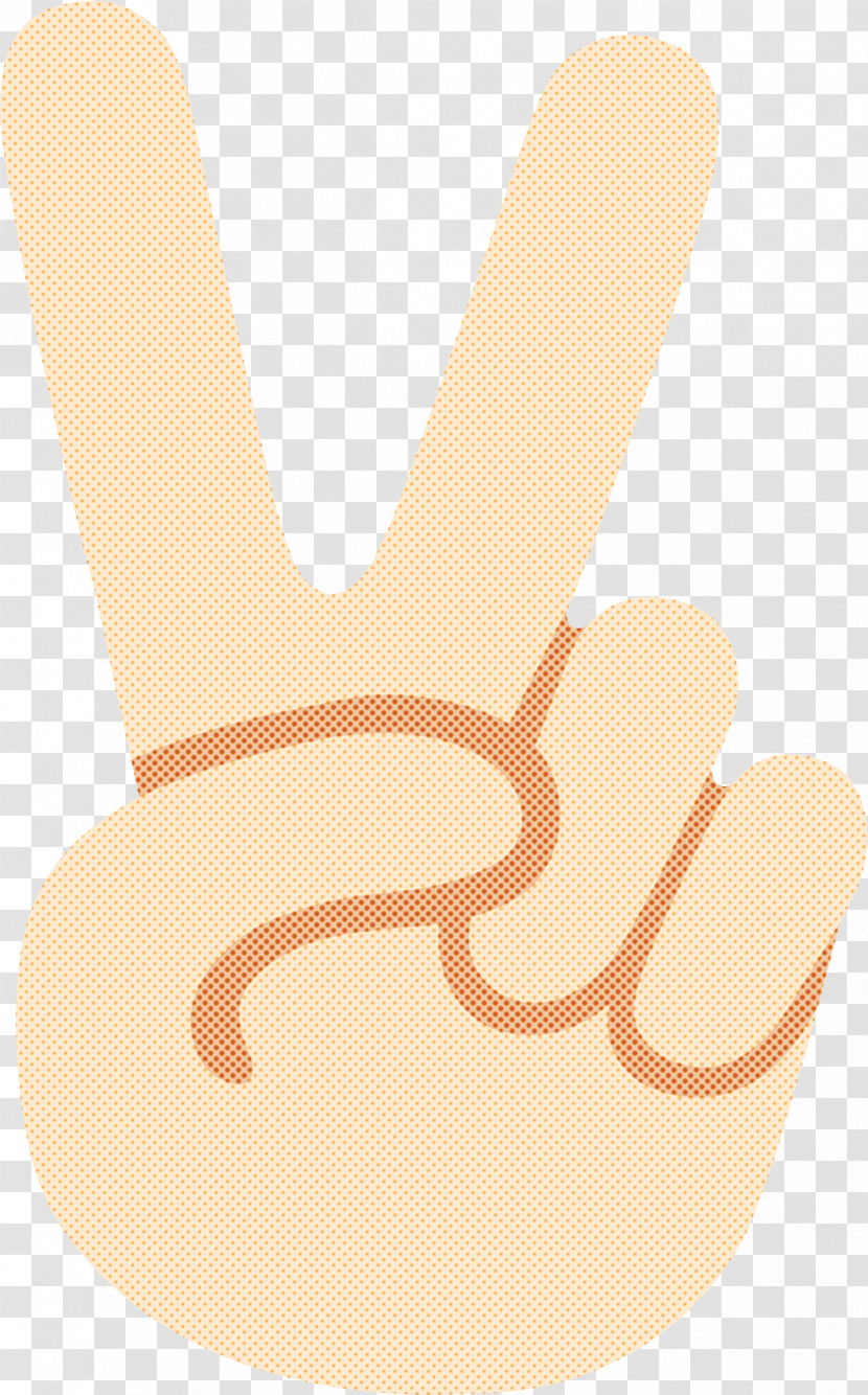 Finger Hand Gesture V Sign Thumb Transparent PNG