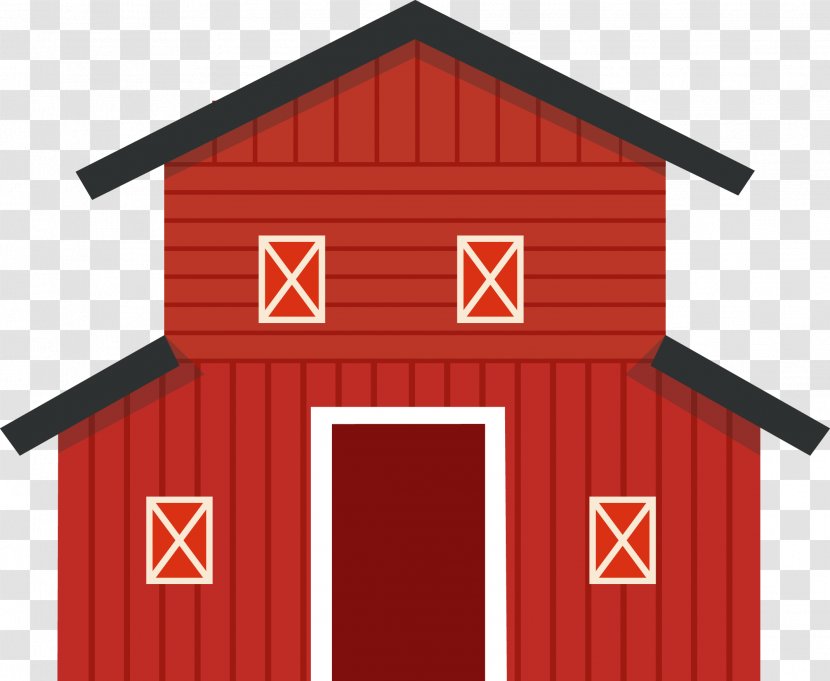 Cartoon Icon - Warehouse - Red Barn Transparent PNG