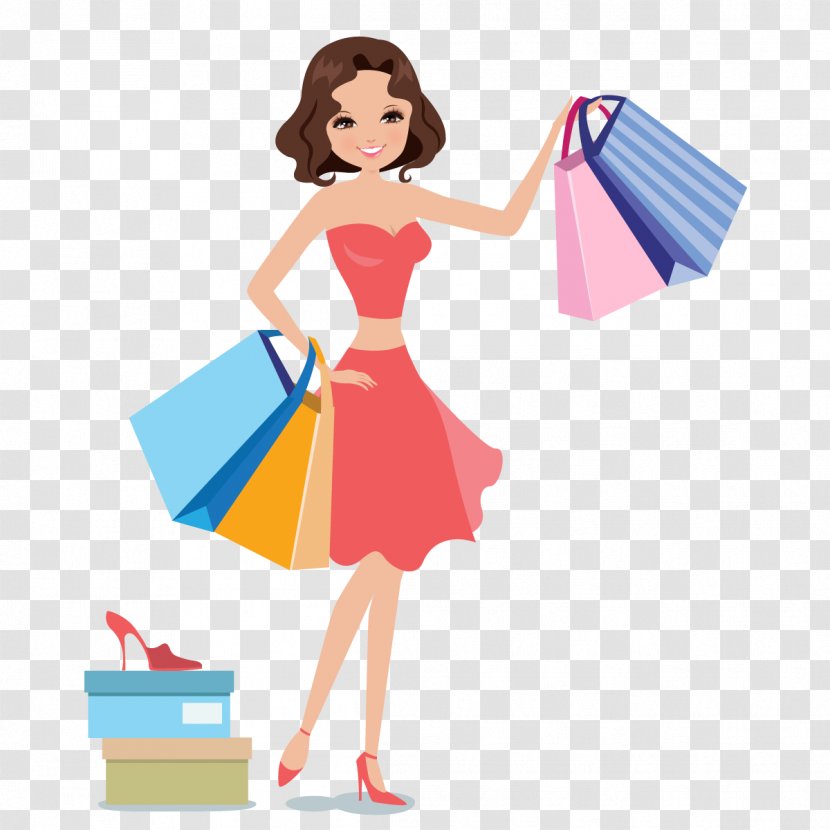 Shopping Woman Icon - Frame - Women Vector Transparent PNG