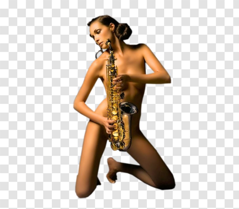 Saxophone Clarinet Musical Instruments Woman - Silhouette Transparent PNG