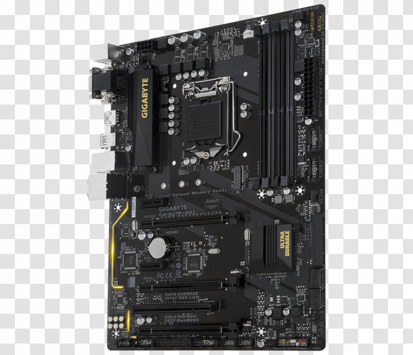 Intel LGA 1151 DDR4 SDRAM Motherboard Gigabyte Technology - Computer Case Transparent PNG