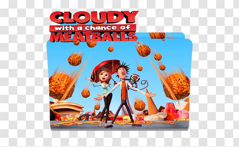 Cloudy With A Chance Of Meatballs Film Poster - Vegetarian Food Transparent PNG