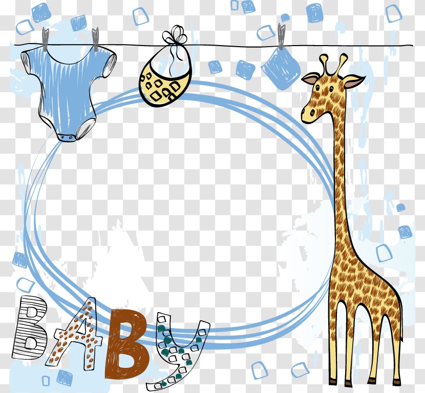 Cartoon Download Adobe Illustrator - Infant Clothing - Hand-painted Baby Clothes Deer Pattern Transparent PNG