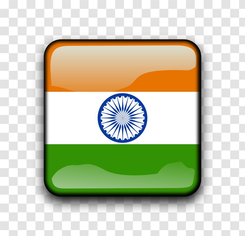 Flag Of India National Clip Art - Rectangle - Sickle And Star Transparent PNG