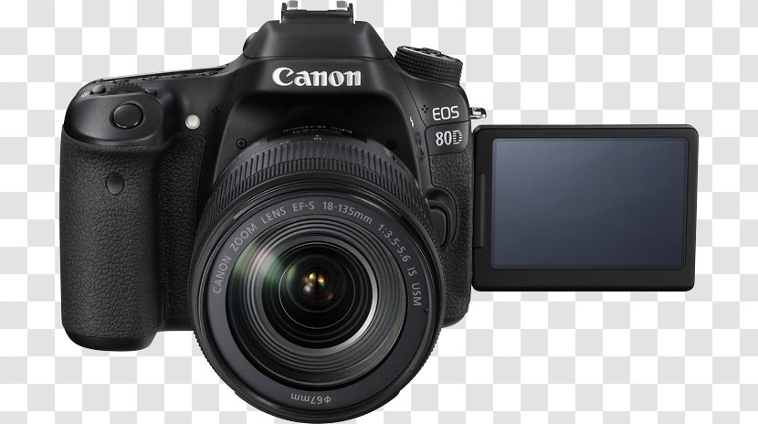 Canon EOS 80D EF-S 18–135mm Lens EF Mount 1276C002 18-135 Mm F-3.5-5.6 IS USM - Reflex Camera Transparent PNG
