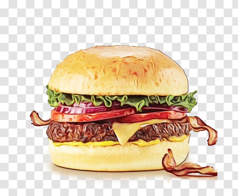 Hamburger - Paint - Burger King Premium Burgers Bacon Sandwich Transparent PNG