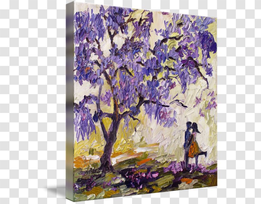 Painting Jacaranda Canvas Print Art Transparent PNG