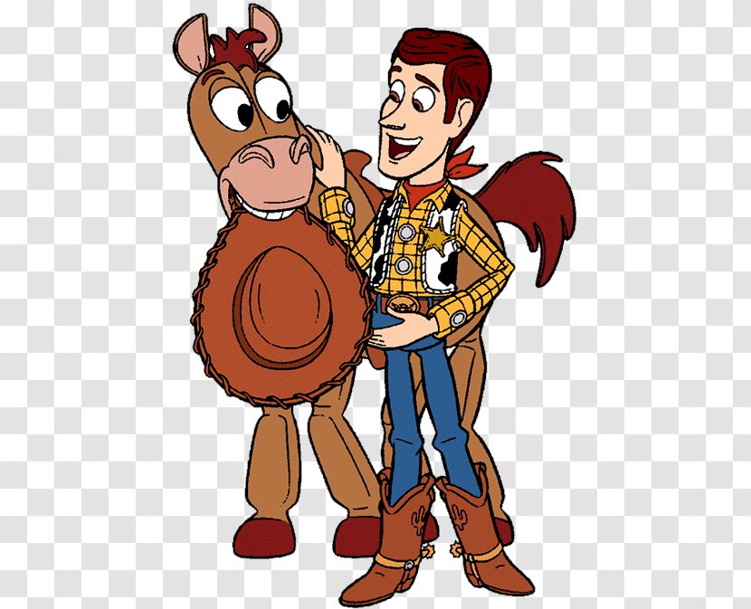 Toy Story Sheriff Woody Buzz Lightyear Bullseye Andy - Art Transparent PNG