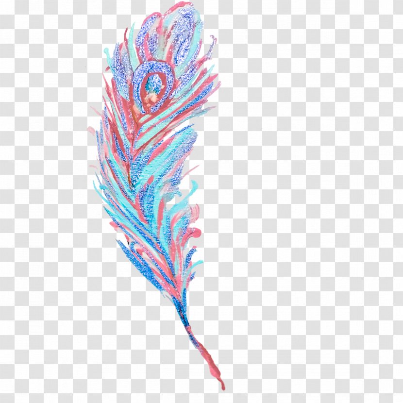 Feather Watercolor Painting - Gratis - Hole Magpie Transparent PNG