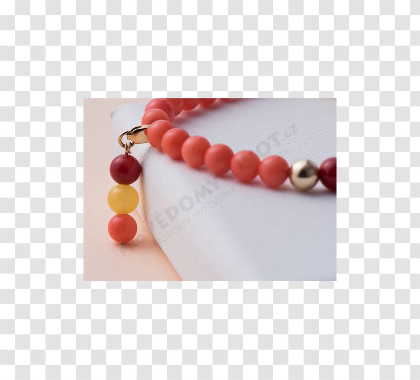 Bead Bracelet Metal Color Yellow - Coral - Gemstone Transparent PNG