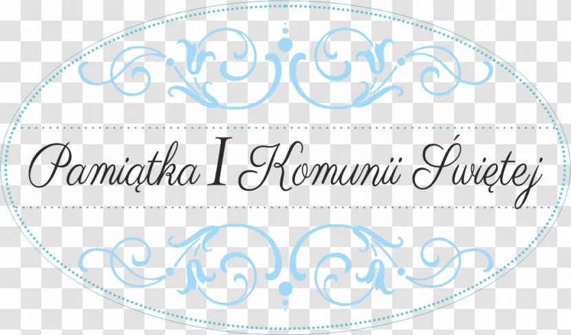 Logo Wedding Anniversary Text Font - Blue - First Communion Invitation Transparent PNG