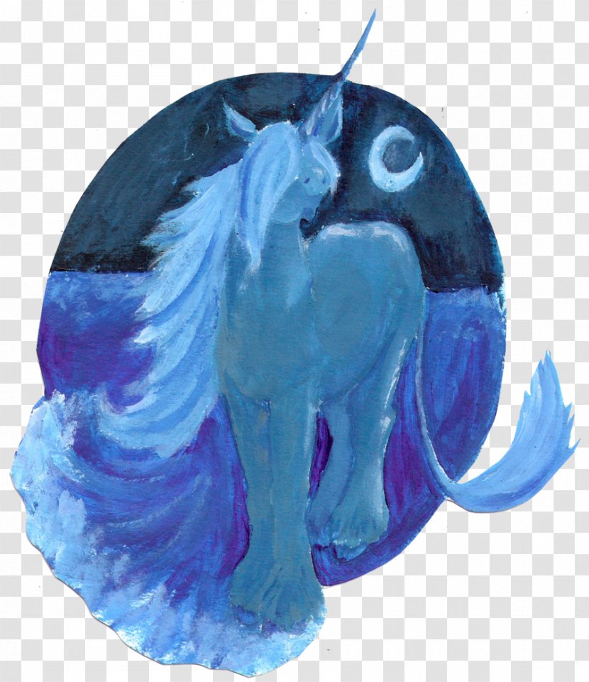 Marine Mammal Turquoise Legendary Creature - Blue - Unicorn Theme Transparent PNG
