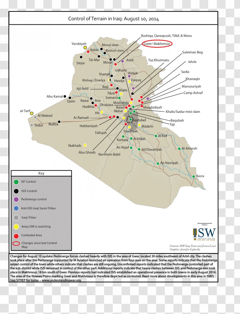 Balad Tikrit Islamic State Of Iraq And The Levant War Dhuluiya Offensive - Saladin Governorate - Map Transparent PNG