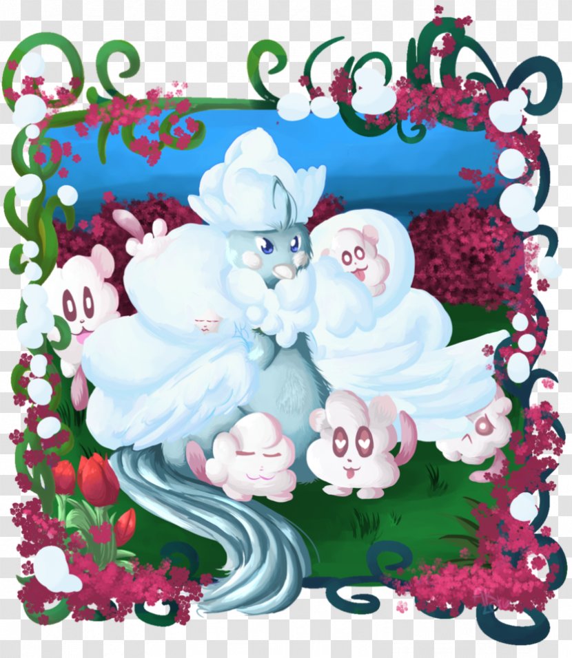 Floral Design Altaria Swirlix - Fluffy Fairy Games Transparent PNG
