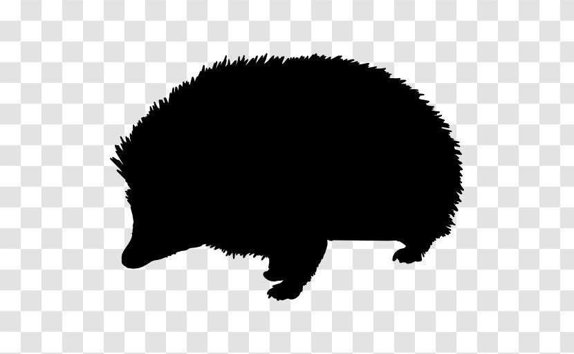 Hedgehog Silhouette Stencil - Drawing Transparent PNG