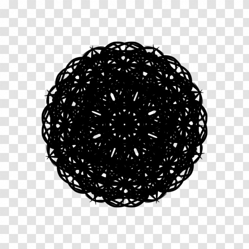 White Black M - Circle Lace Transparent PNG