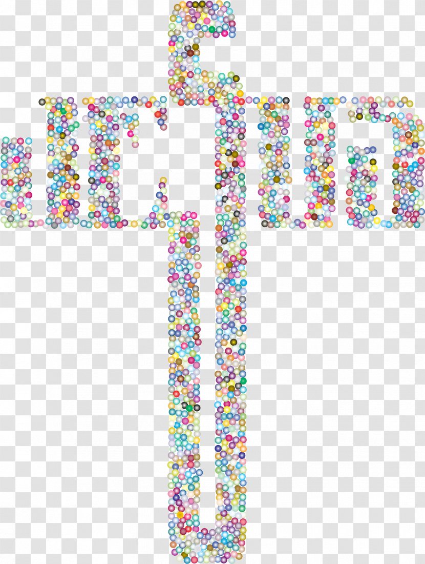 Christian Cross Crucifix Clip Art - Jesus - Typogrpahic Transparent PNG