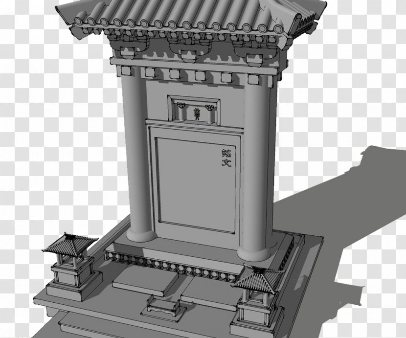 3D Computer Graphics Modeling Drawing Download - Structure - Tombstone Model Transparent PNG