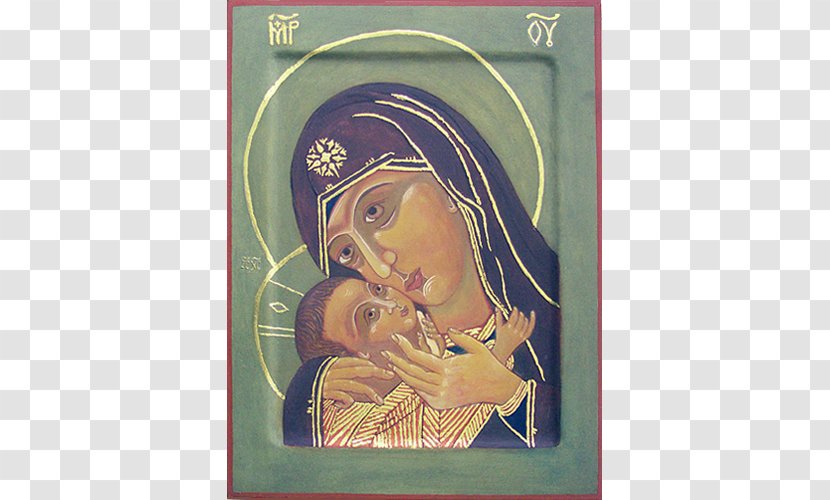 Art Iconography Our Lady Of The Sign Madonna Icon - Synaxis Mother God Transparent PNG
