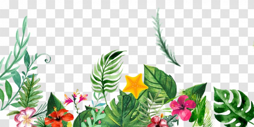 Plant Ink Flower - Pattern - Free Hand-painted Decoration Patterns Transparent PNG