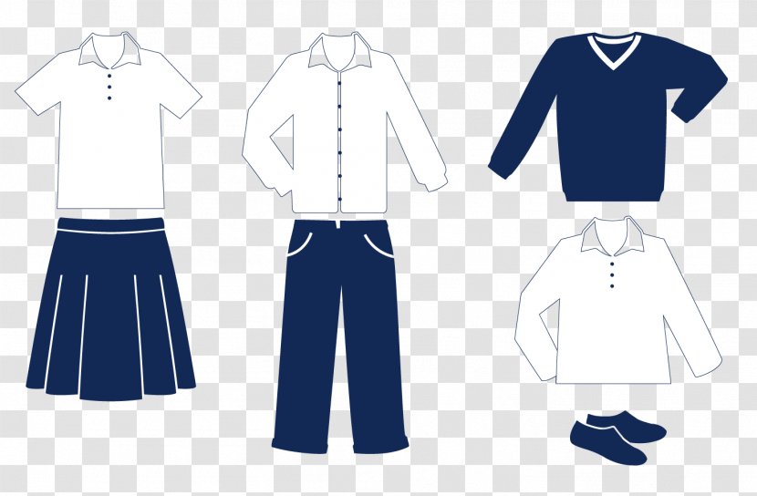 Sleeve Skirt Uniform Pants Clothing - Navy Blue - Dress Transparent PNG
