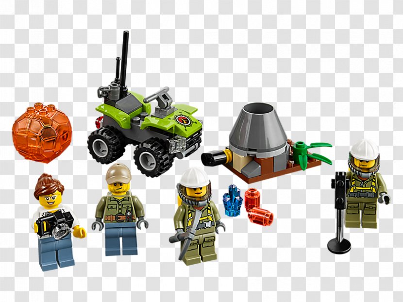 Lego City LEGO 60120 Volcano Starter Set The Group Explorers Minifigure - Shopping - Toy Transparent PNG
