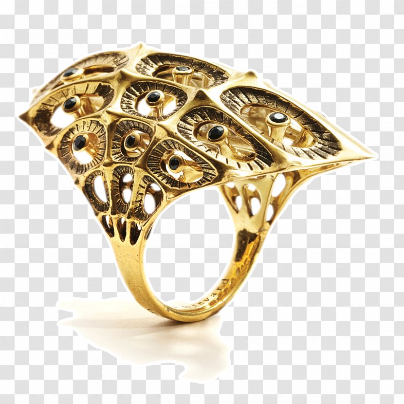 Ring Diamond Gold Jewellery Silver - Blue Transparent PNG