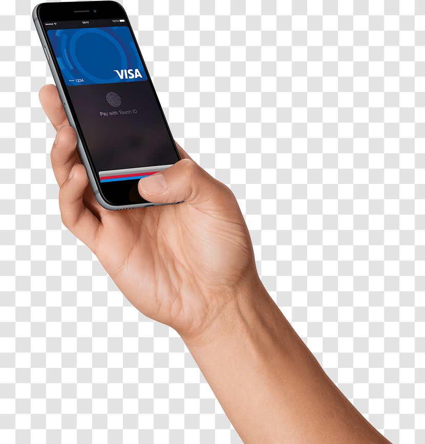 IPhone Contactless Payment Credit Card Bank - Handheld Handset Transparent PNG