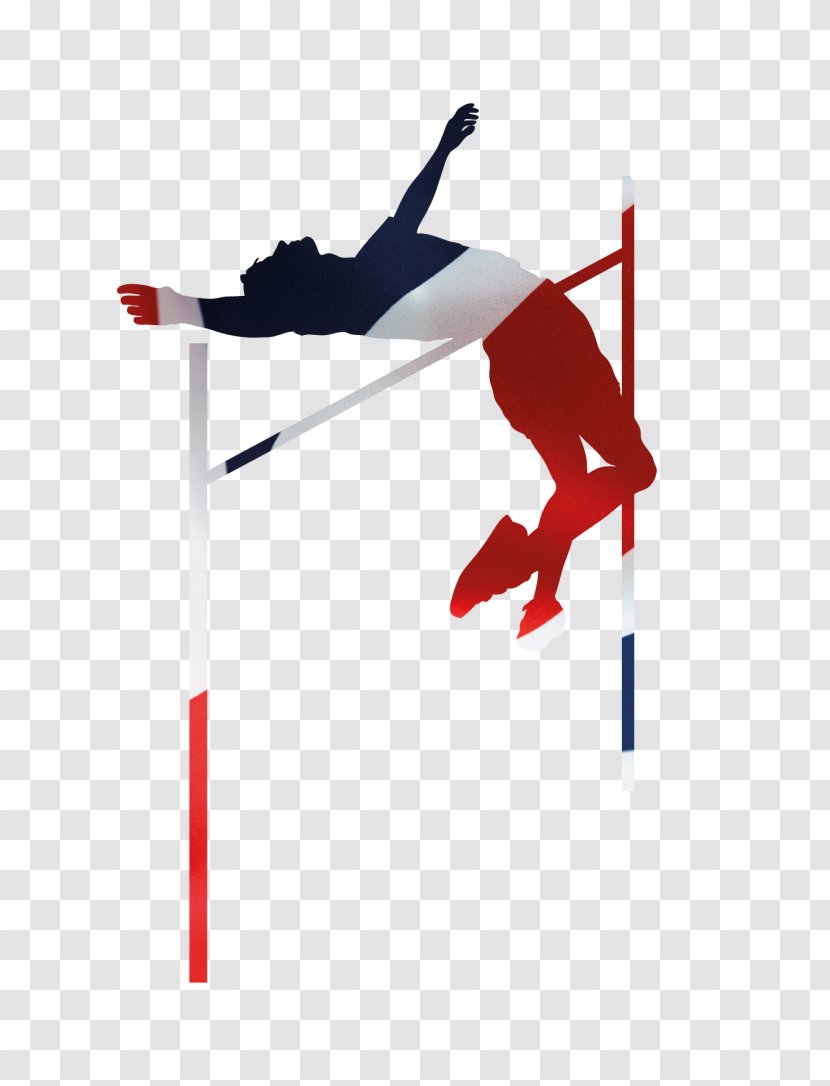 Jumping Sport Track & Field Athlete Ski Poles - Pathway Clipart Transparent PNG