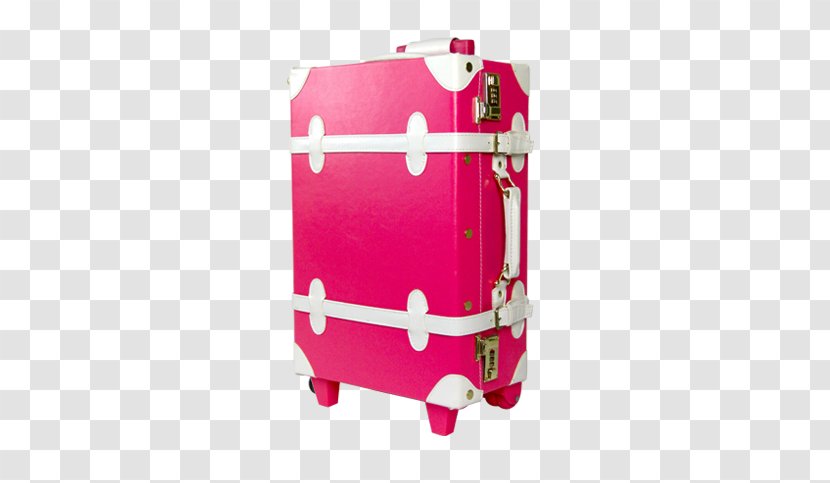 Suitcase Baggage Trunk Trolley - Retro Style Transparent PNG