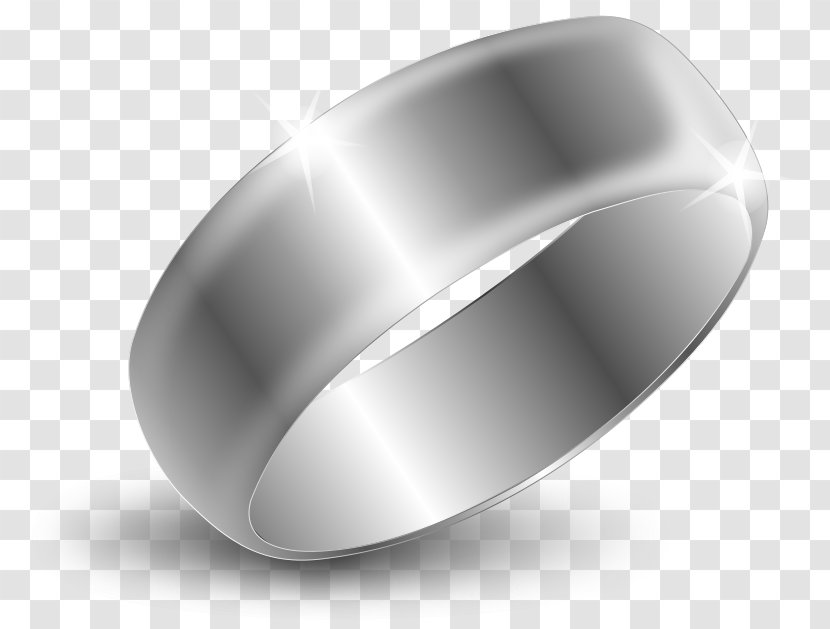 Wedding Ring Jewellery Silver Engagement - Pearl Transparent PNG