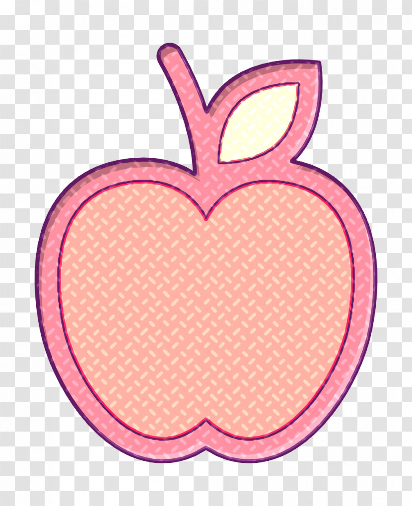 Linear Color Fitness Elements Icon Fruit Icon Apple Icon Transparent PNG
