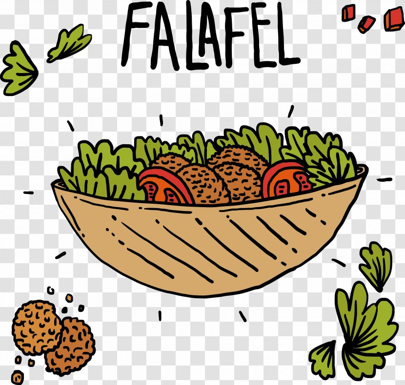 Falafel Food Vegetable Ingredient - Sandwich - Salad Transparent PNG