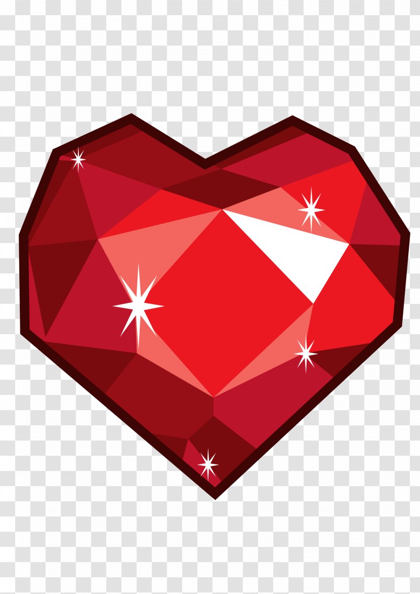 Ruby Gemstone Desktop Wallpaper Diamond - Heart Transparent PNG