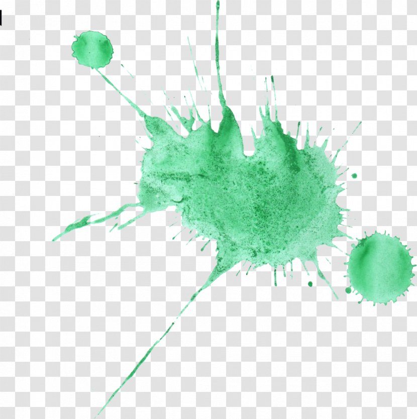 Transparent Watercolor Blue-green Painting - Color - Watercolors Transparent PNG