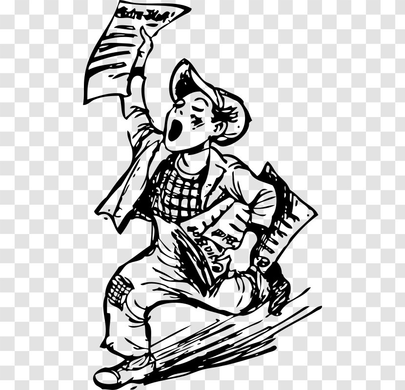 Paperboy Newspaper Clip Art - Artwork - Local News Transparent PNG