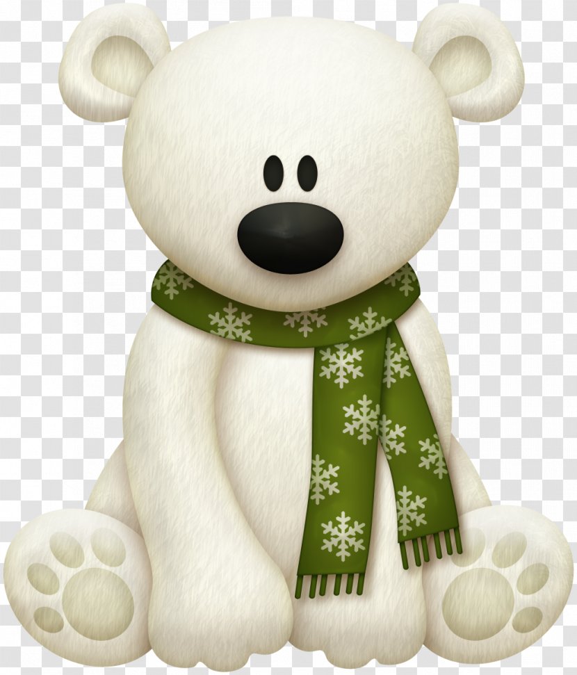 Polar Bear Clip Art - Flower - Cartoon Transparent PNG