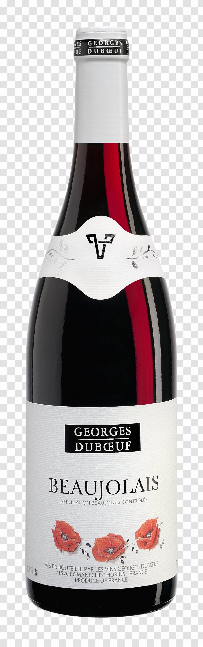 Beaujolais-Villages Beaujolais Nouveau Wine Morgon - Bottle Transparent PNG