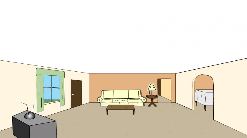 Living Room Cartoon Clip Art - Interior Design Services - Cliparts Transparent PNG