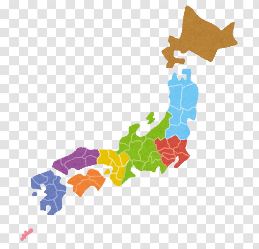 いらすとや Chūbu Region Prefectures Of Japan Japanese Maps - Tamori - Map Transparent PNG